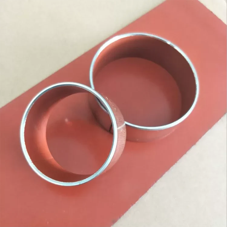 Buchas autolubrificantes revestidas de PTFE vermelho DP4