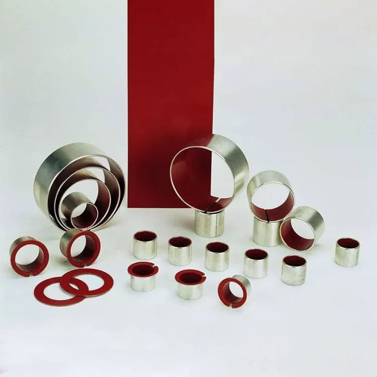 Rolamentos autolubrificantes porosos bronze vermelho PTFE